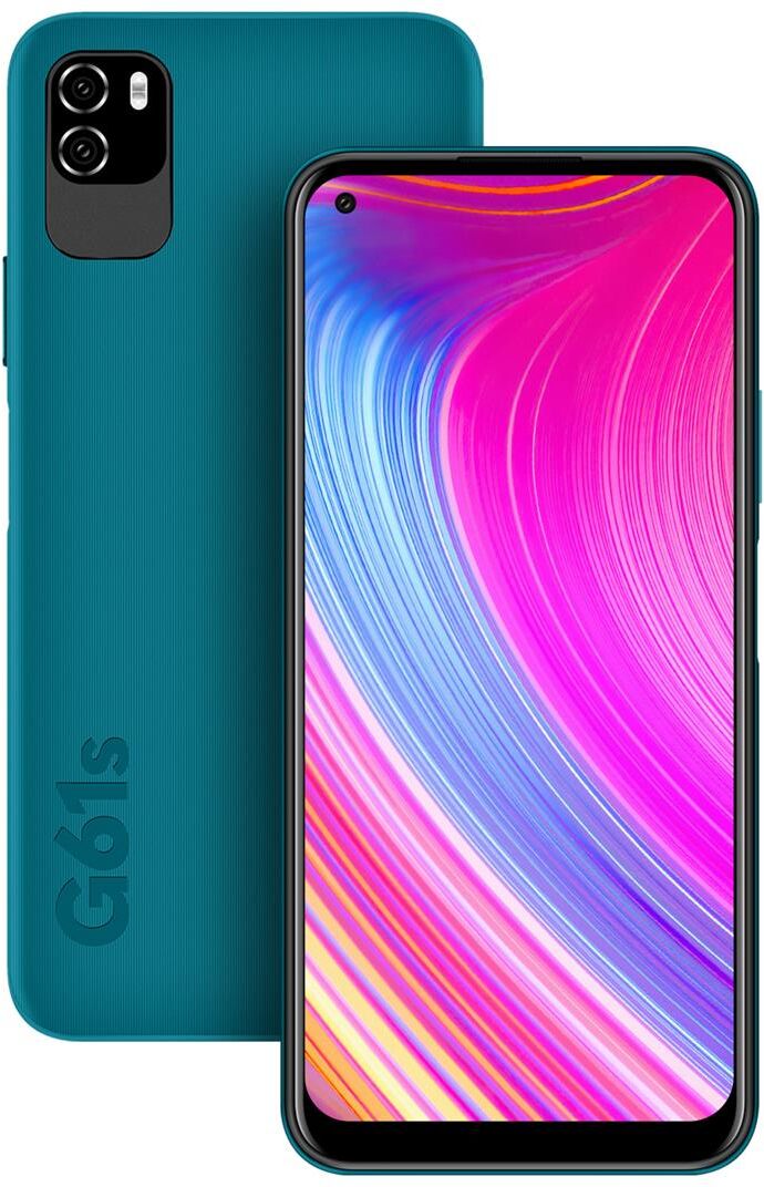 BLU G61s 6.5&quot; HD+ 64GB Dual-SIM 4G GSM Smartphone, 4GB, Android 11,Unlocked,Cyan