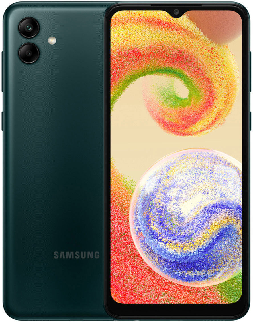 Samsung Galaxy A04 6.5&quot; HD+ 64GB 2-SIM 4G LTE Smartphone, 4GB, Unlocked, Green