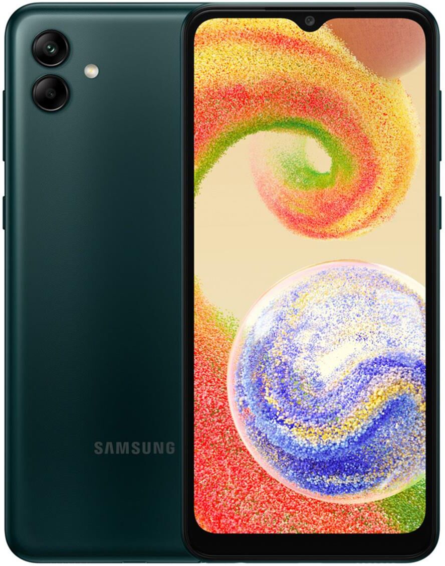 Samsung Galaxy A04 6.5&quot; HD+ 128GB 2-SIM 4G LTE Smartphone, 4GB, Unlocked, Green