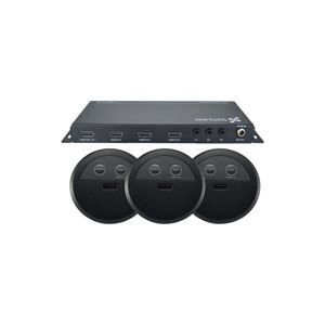 TechLogix Networx Share-Me TL-SM3X1-HD Switcher with 3x TL-SMG-HD Grommet