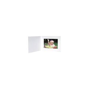 Collectors Gallery Portrait Folder Frame with Plain Border for 8x6&quot; Print, White
