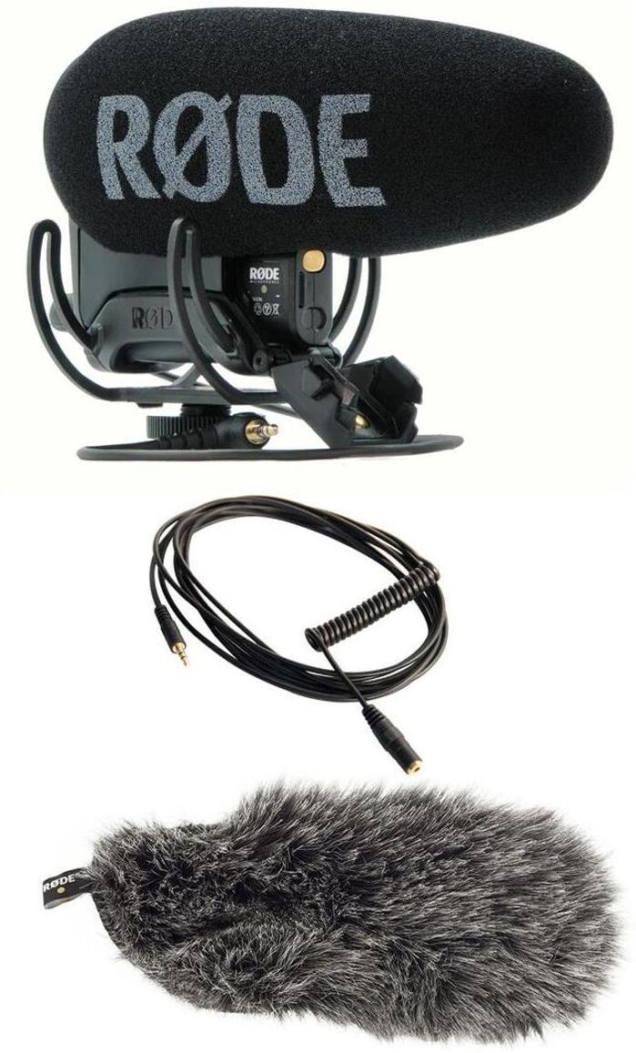 Rode VideoMic Pro+ Directional On-Camera Microphone with Basic Accessory Kit