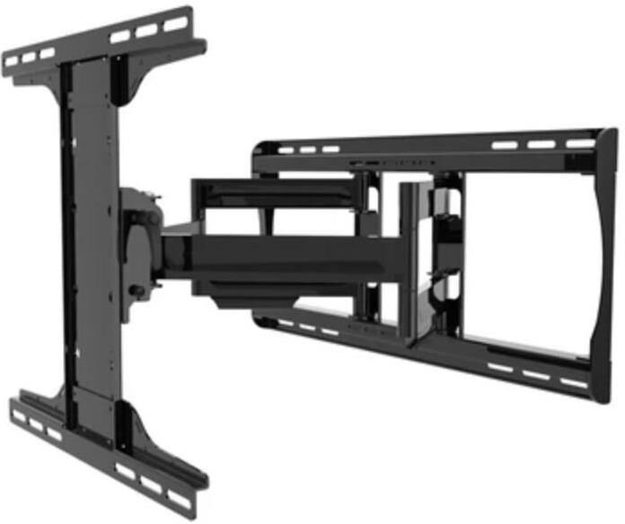 Peerless Hospitality Articulating Wall Mount for 39-90&quot; Displays, Gloss Black