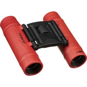 Tasco 10x25 Essentials Roof Prism Binocular, 5.5 Degree Angle of View, Red