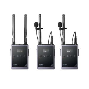 Godox UHF Wireless WMicS2 Pro Kit 2  Microphone System (514 to 596 MHz)