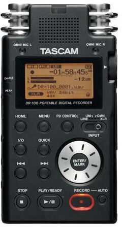 Audix Tascam DR-100 Portable Digital Mp3/WAV Recorder/Player