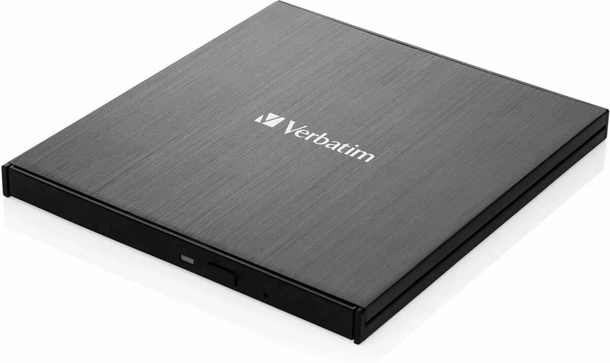 Verbatim External Slimline USB 3.2 Gen 1 Blu-Ray BD/DVD/CD/M-Disc Writer