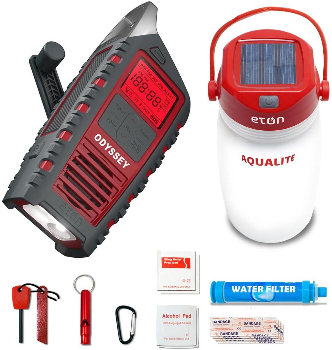 Eton Odyssey Multi-Powered BT Emergency Radio with RDS, w/72-Hour Emergency Kit