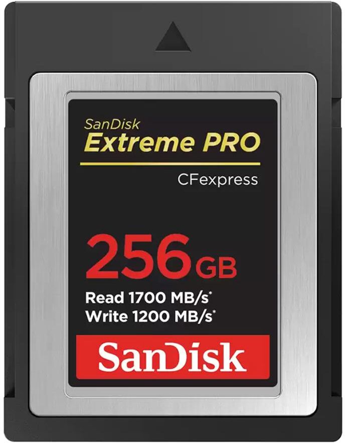 SanDisk Extreme PRO 256GB CFexpress Type-B Card, 1700MB/s Read, 1200MB/s Write