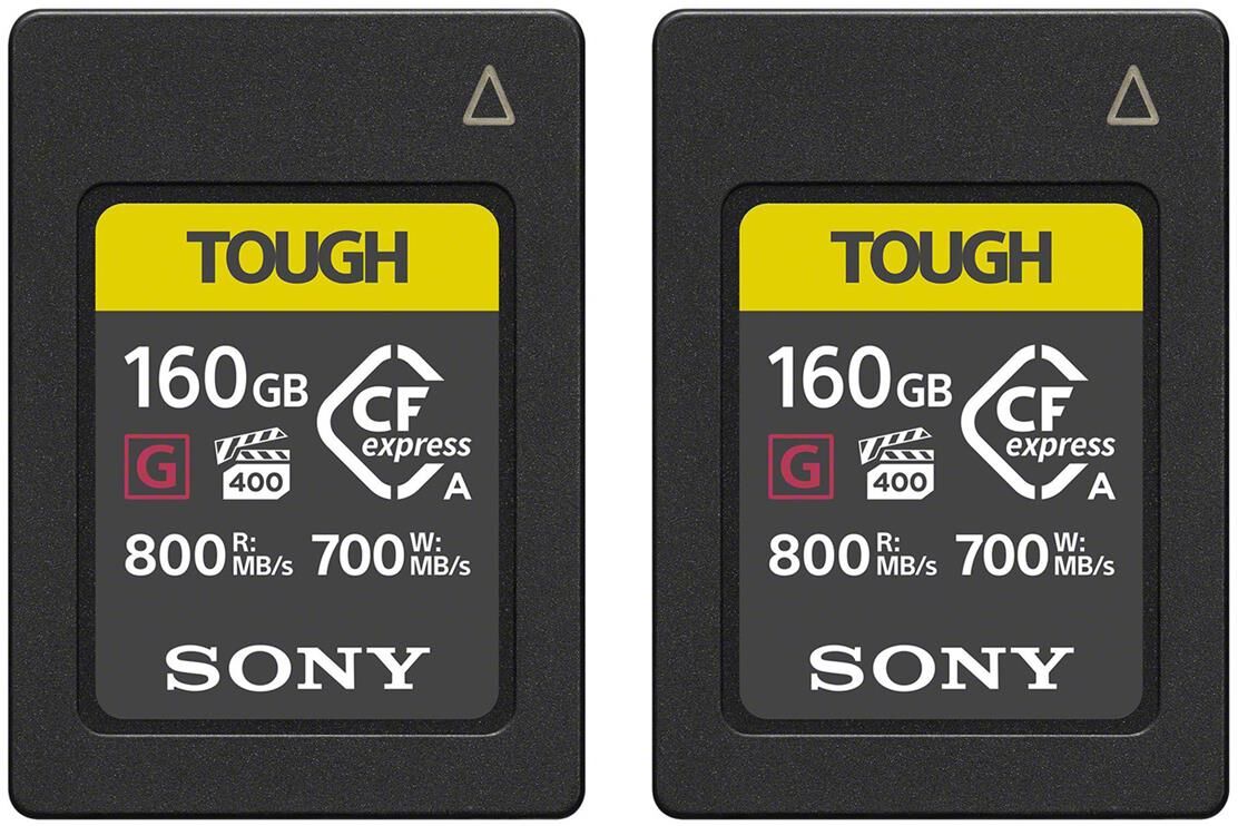 Sony 2 Pack TOUGH 160GB CFexpress Type A Memory Card