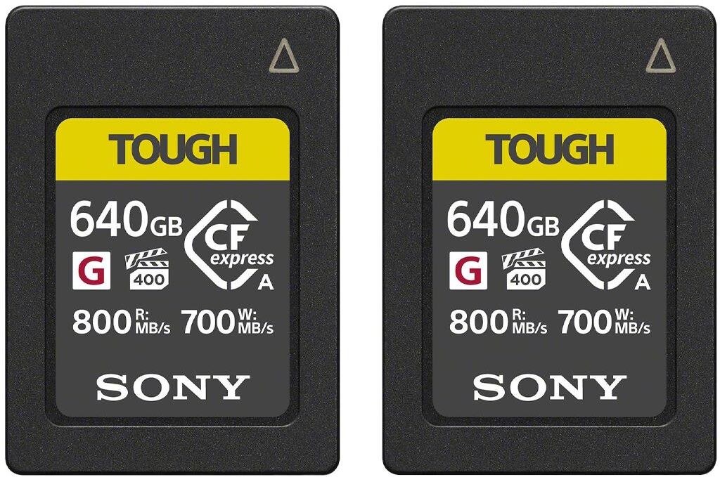 Sony CEA-G Series TOUGH 640GB CFexpress Type-A Memory Card, 2-Pack