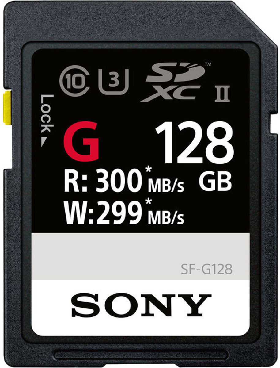 Sony 128GB SF-G Series UHS-II U3 Class 10 SDXC Memory Card