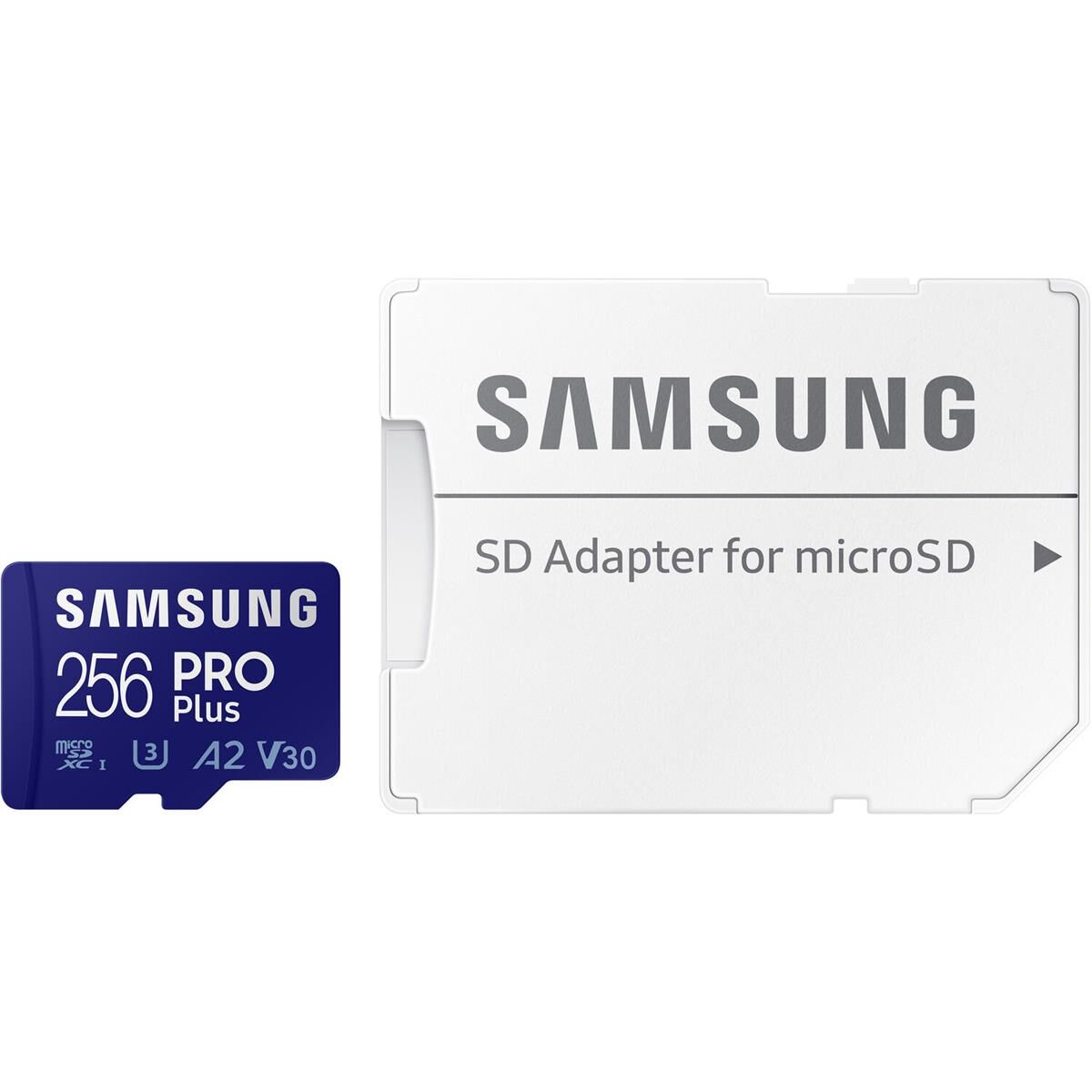 Samsung PRO Plus UHS-I microSDXC Memory Card with SD Adapter, Blue 256GB