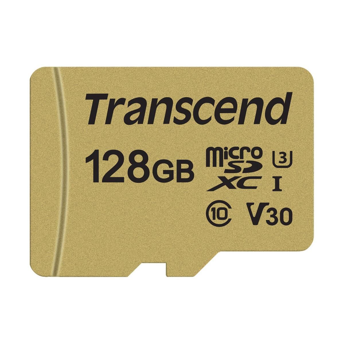 Transcend 128GB 500S UHS-I U3 microSDXC Memory Card