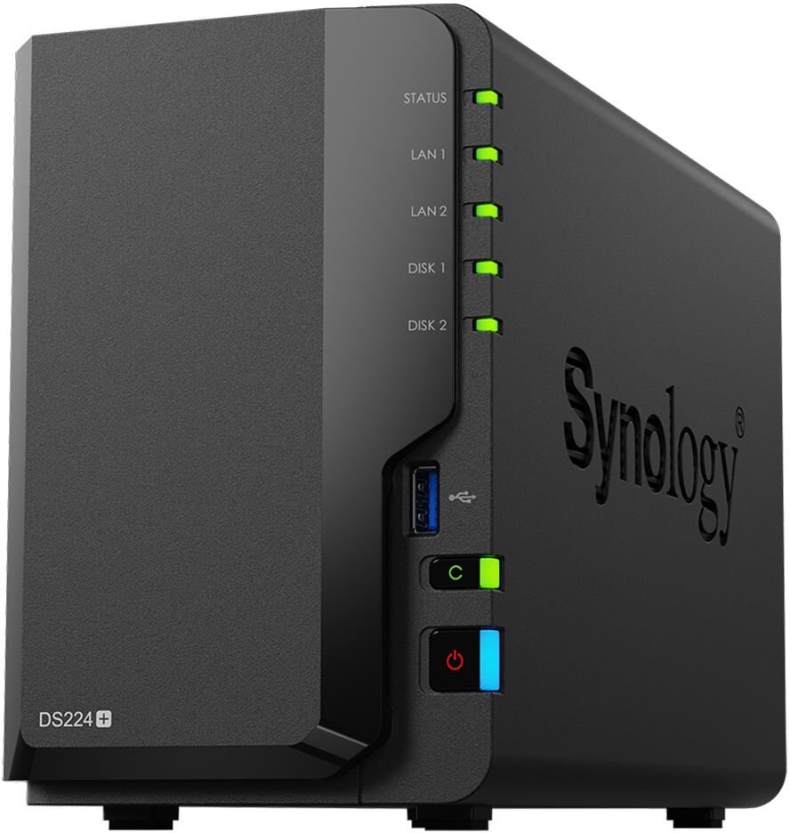 Synology DiskStation DS224+ 2-Bay NAS Enclosure, Diskless