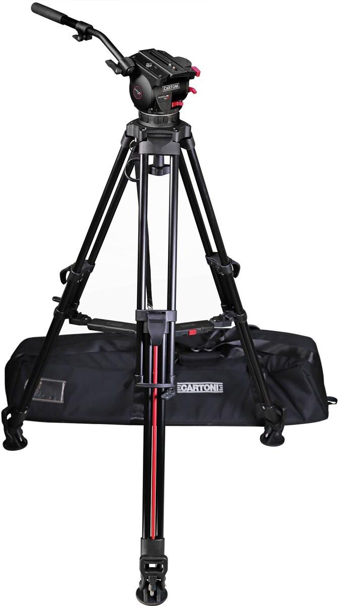 Cartoni Focus 10 Fluid Head with 2-Section Carbon Fiber Smart-Stop SDS Tripod