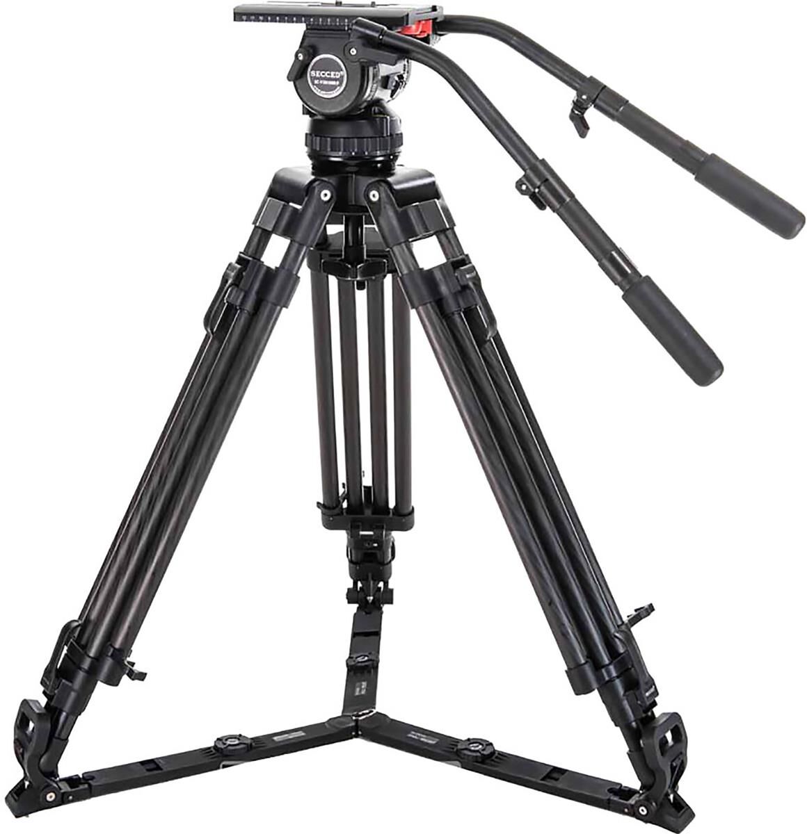 Cinegears Cinekit 4 3-Section CF Tripod w/SC-V20/100RP Head &amp; SC-FS100 Spreader