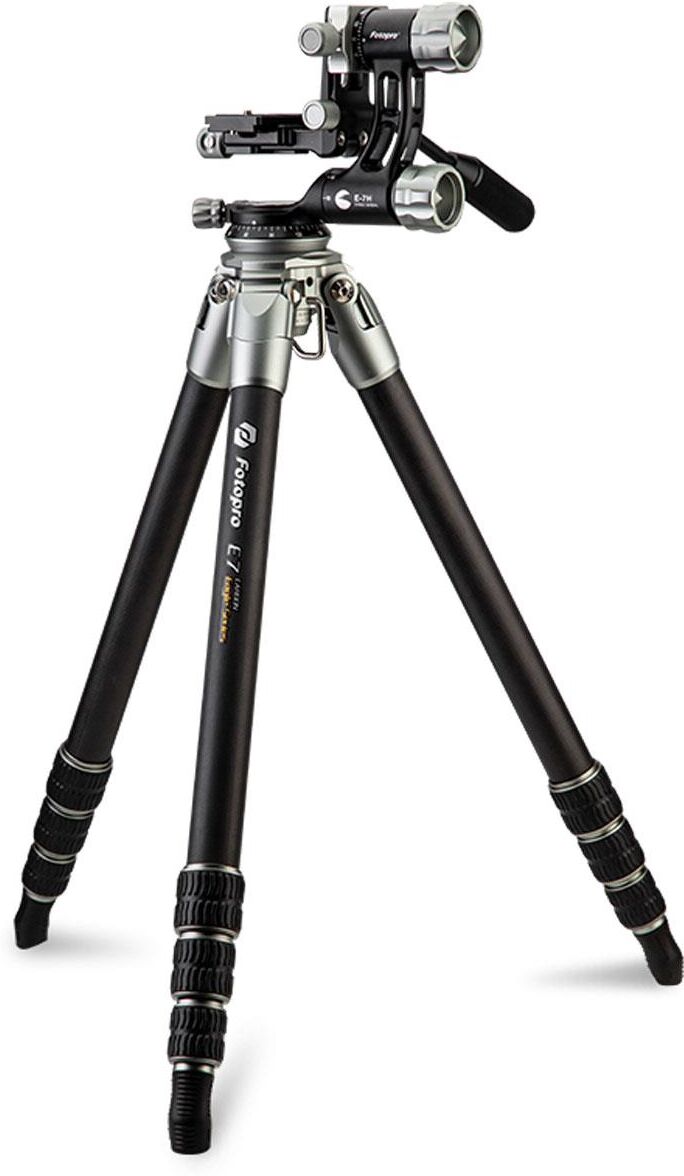 FotoPro Fotopro E-7 Eagle Series 4-Section Carbon Fiber Tripod with Gimbal Head