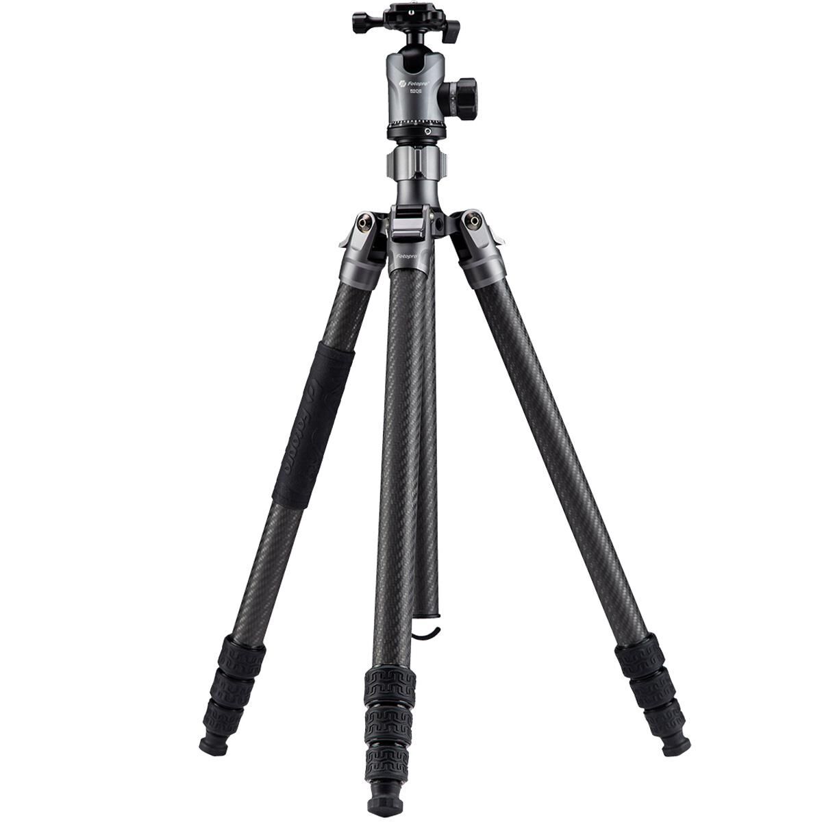 FotoPro Sherpa Max 4-Section CF Tripod/Monopod with FPH-62QS Ball Head, Gray