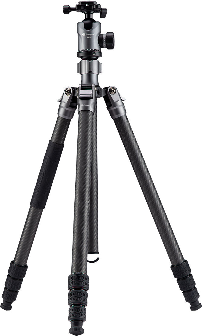 FotoPro Sherpa Max 4-Section CF Tripod/Monopod with FPH-62QS Ball Head, Black