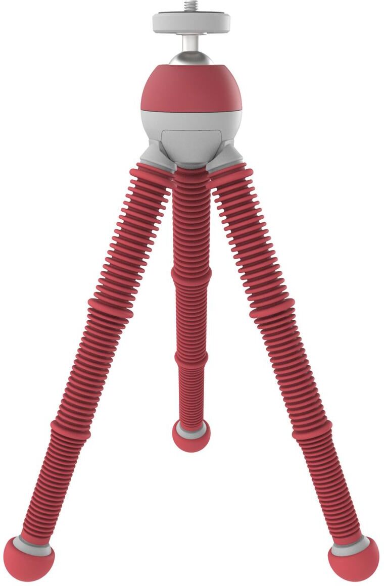 Joby PodZilla Flexible Medium Tripod Kit w/GripTight 360 Degree Phone Mount, Red