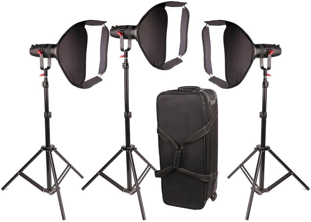 Came-TV Boltzen 30W Fresnel Fanless Focusable LED Daylight 3-Light Kit