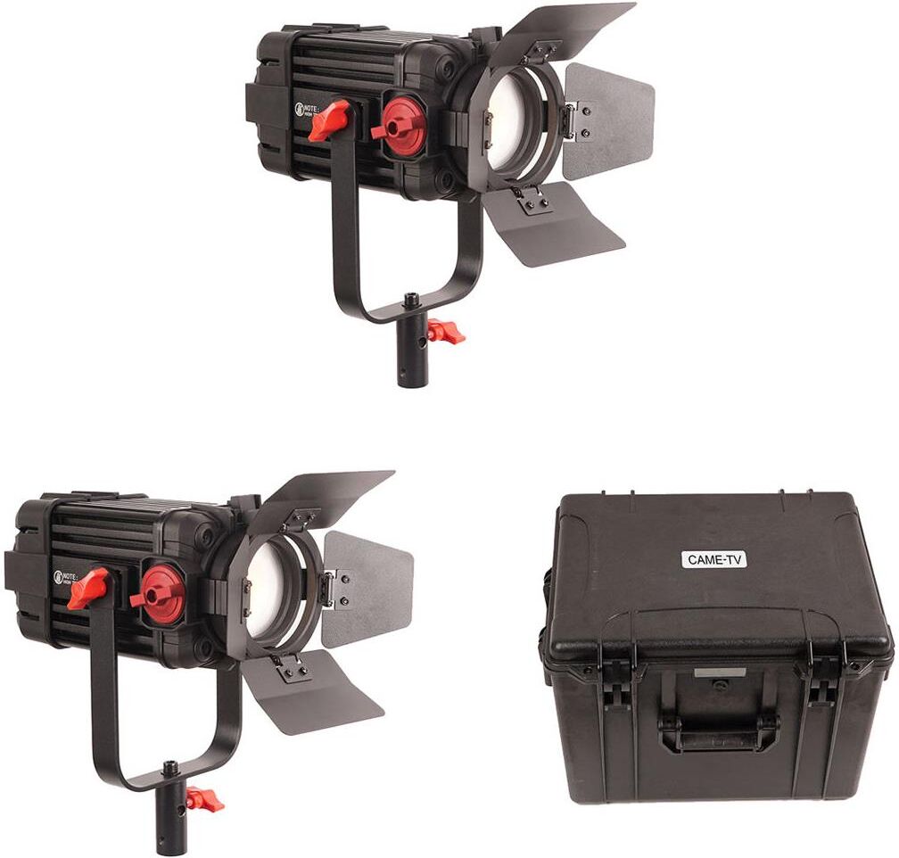 Came-TV Boltzen 100W Fresnel Focusable LED Daylight 2-Light Kit