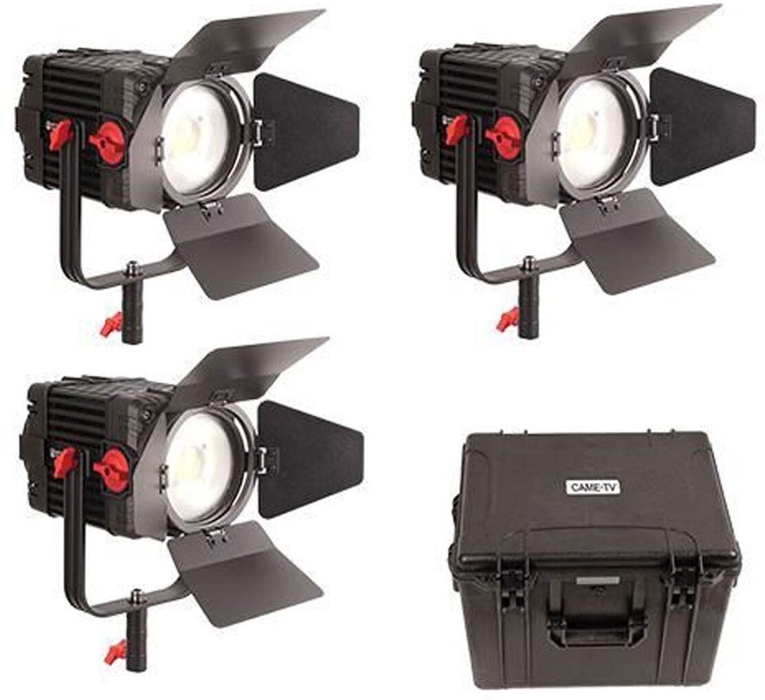 Came-TV Boltzen F150W 150W MKII Fresnel Focusable LED Daylight 3-Light Kit