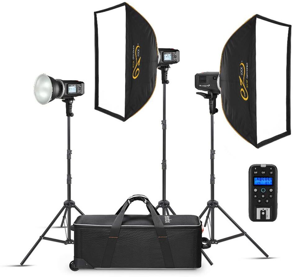 Flashpoint XPLOR 600 R2 HSS TTL  All-In-One Outdoor Flash (3-Light Kit)