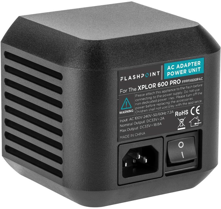 Flashpoint AC Adapter Unit for the XPLOR 600 Pro R2 Series Monolights