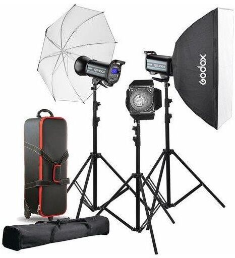 Godox QS400II 3-Light Studio Flash Kit