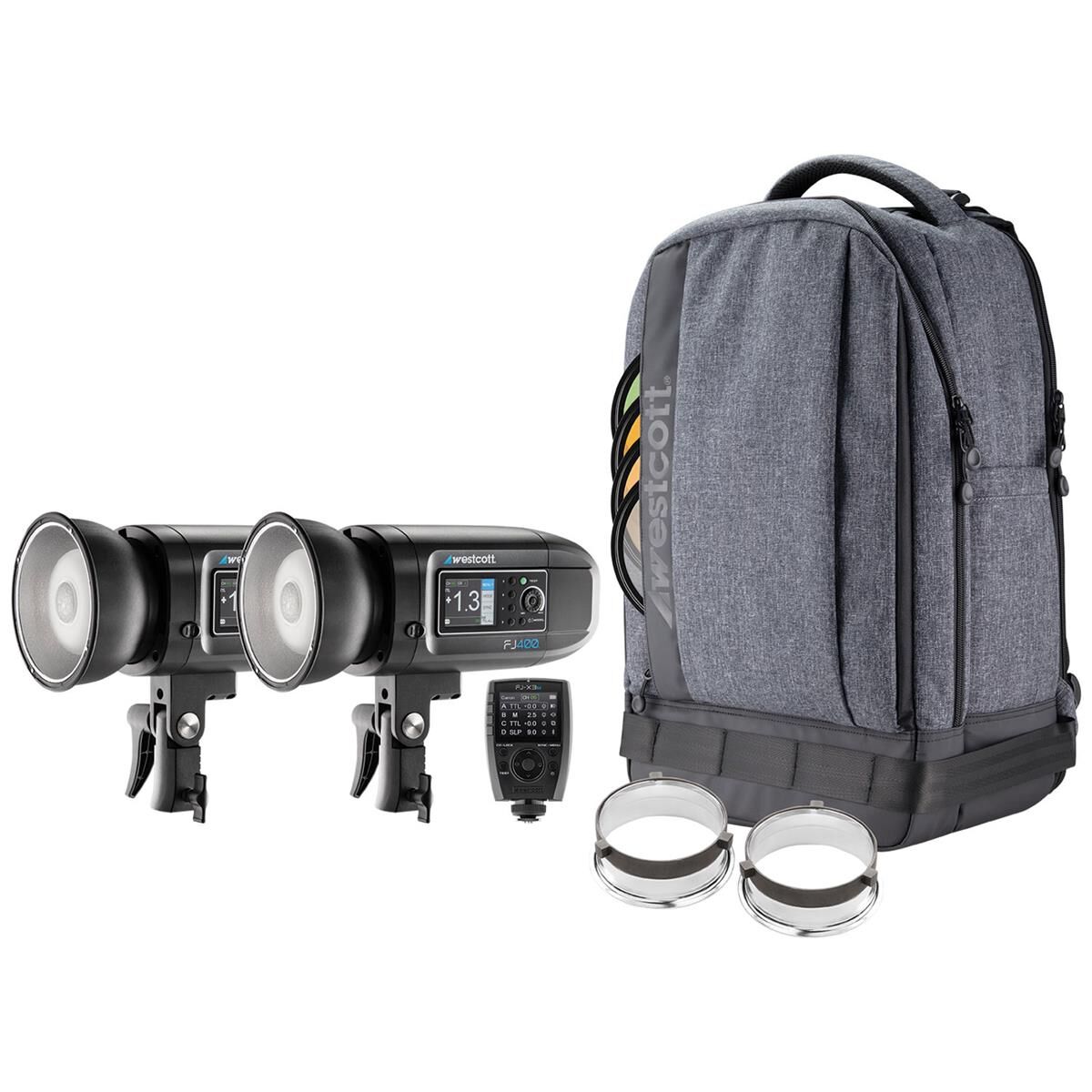 Westcott FJ400 Strobe 2-Light Backpack Kit w/FJ-X3m Universal Wireless Trigger