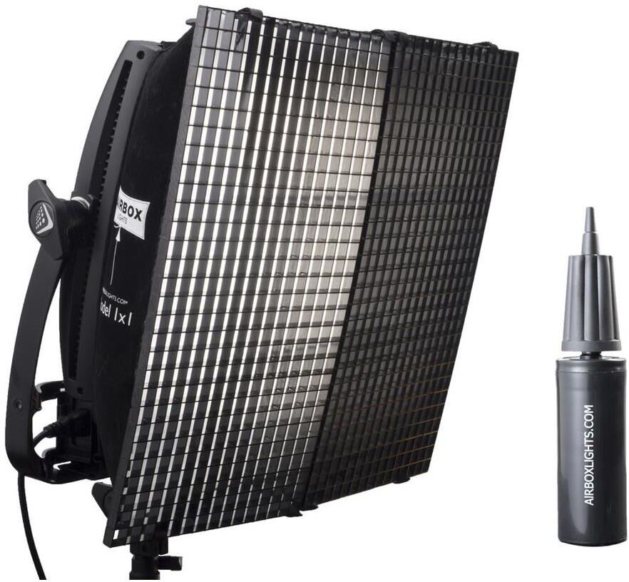 Airbox Model 1x1 Softbox Kit, Includes Eggcrate Louver and Hand Pump