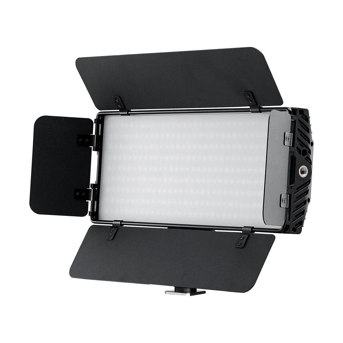 Bescor Photon Metal Bi-Color On-Camera LED Light 2 Light Kit w/Light Stands