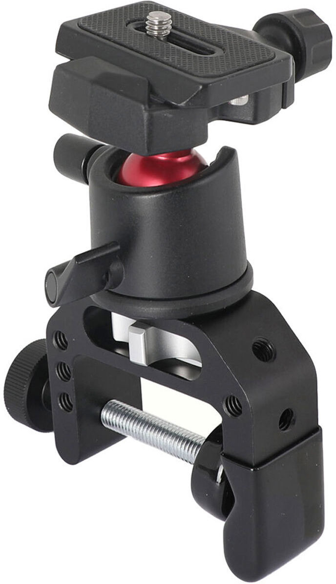 CAMVATE 360 Degree Rotated Tripod Head Adapter w/QR Plate and Robust C Clamp