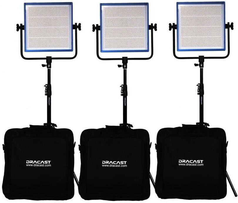 Dracast Plus Series LED1000 60W Bi-Color LED 3-Light Kit