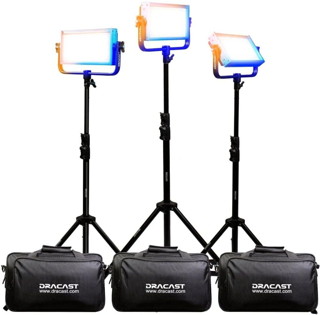 Dracast Plus Series LED500 30W Bi-Color LED 3-Light Kit