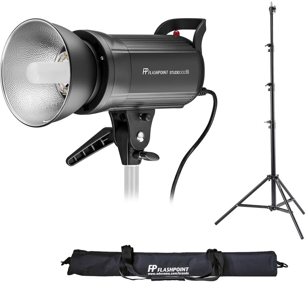 Flashpoint Studio 300 R2 Bowens Mount Monolight Kit With 9.5'air-Cushioned Stand