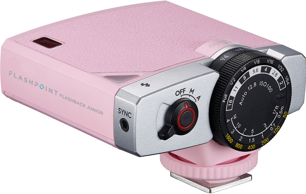 Flashpoint FlashBack Junior Retro Camera Flash, Pink