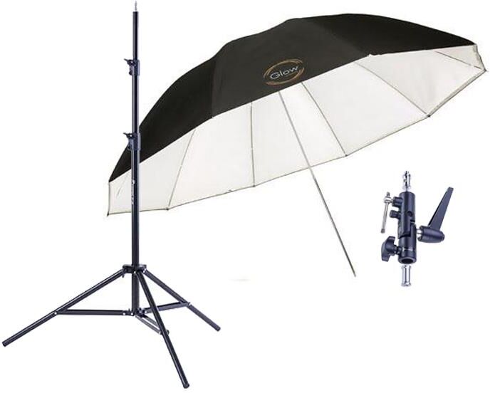 Flashpoint Lighting Outfit with Stand, Umbrella and Mounting Bracket