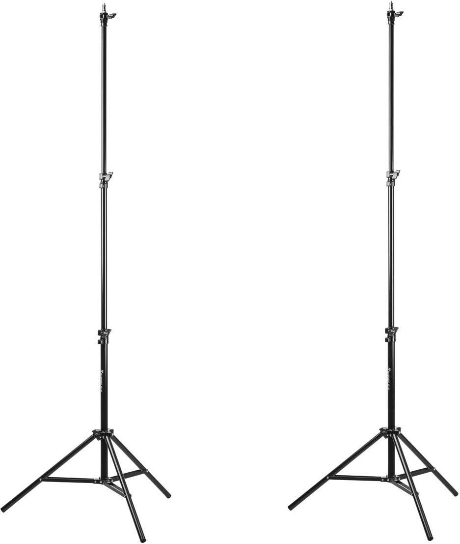 Flashpoint 2x Pro Air-Cushioned Heavy-Duty Light Stand (Black, 7.2')