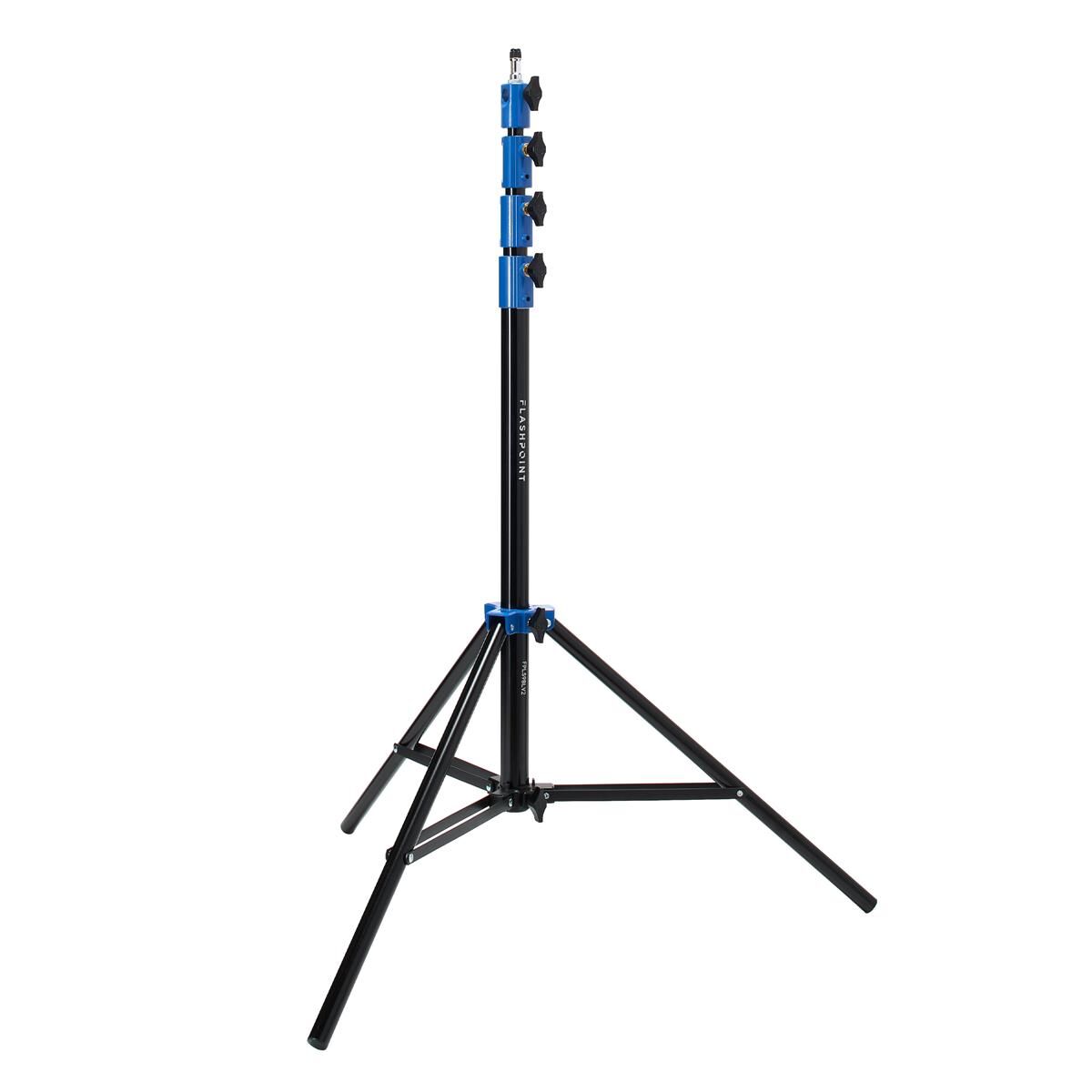 Flashpoint 9.5' Blue Color Coded Pro Air-Cushioned Light Stand V2