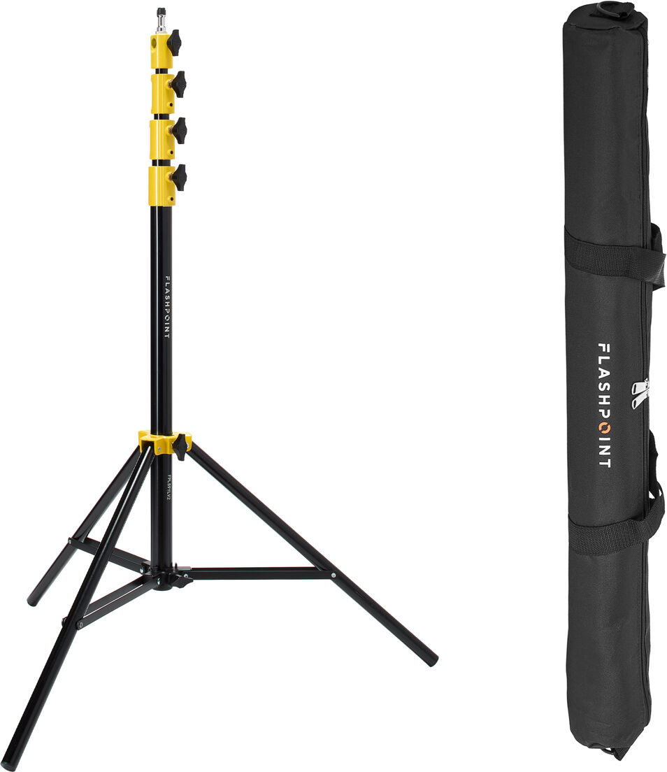 Flashpoint 9.5' Yellow Color Coded Pro Air-Cushioned Light Stand V2