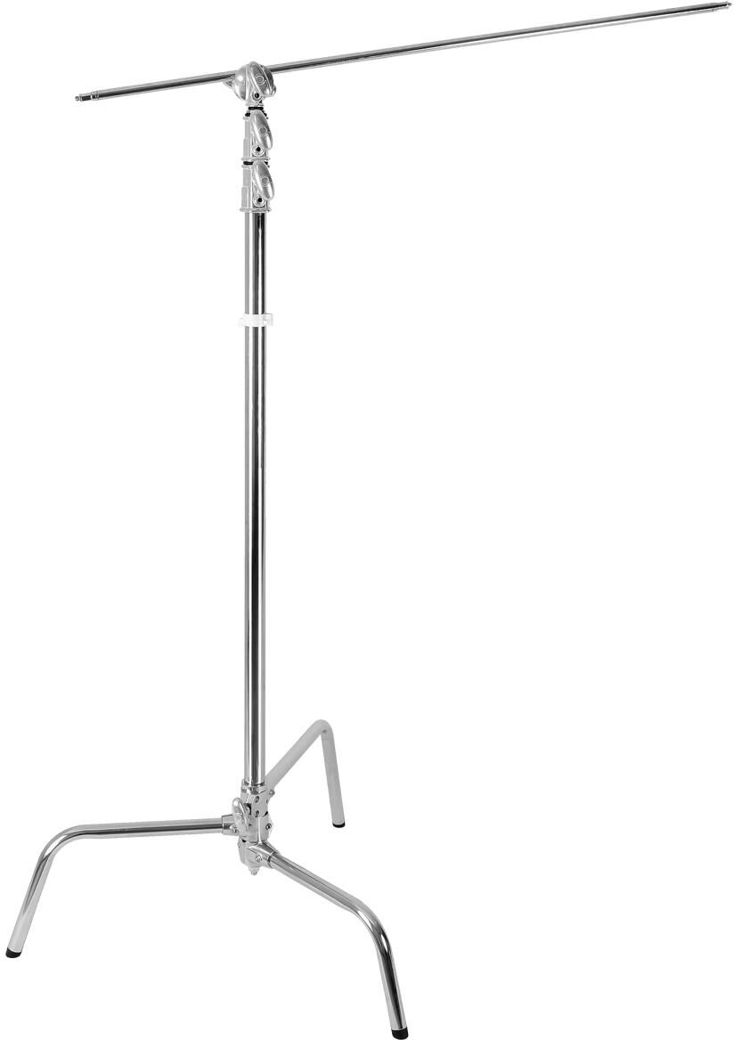 Godox C-Stand with Arm, Grip Head &amp; Removable Turtle Base (8.8', Silver)