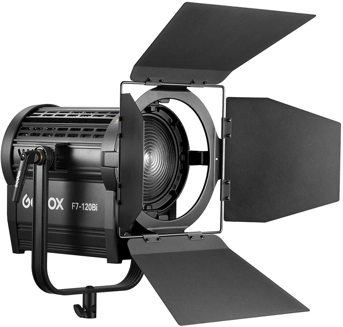 Godox F7-120 120W Bi-Color Fresnel Light, Stand Mount