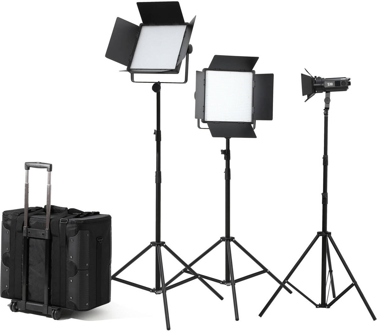 Godox LED1000Bi II / S30 LED 3-Light Kit with Stands