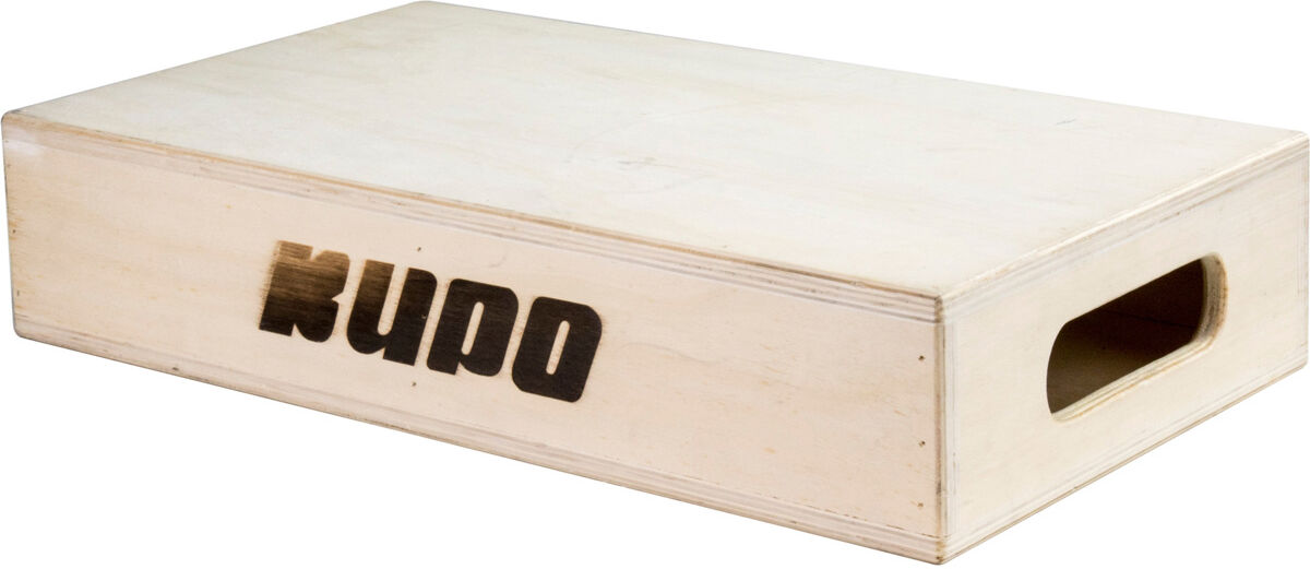 Kupo 20x12x4&quot; Wooden Apple Box, Half, Natural