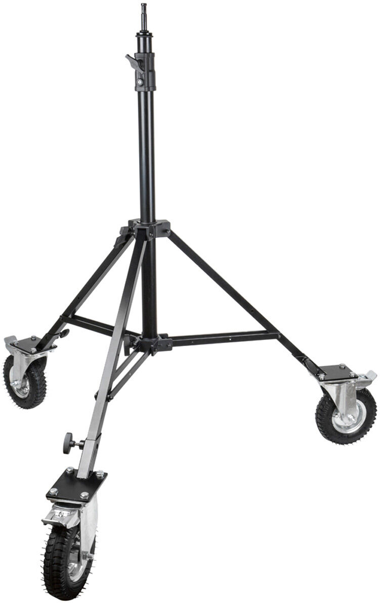 Kupo 2-Section Steadicam Stand with 8&quot; Pneumatic Wheel Set, Black