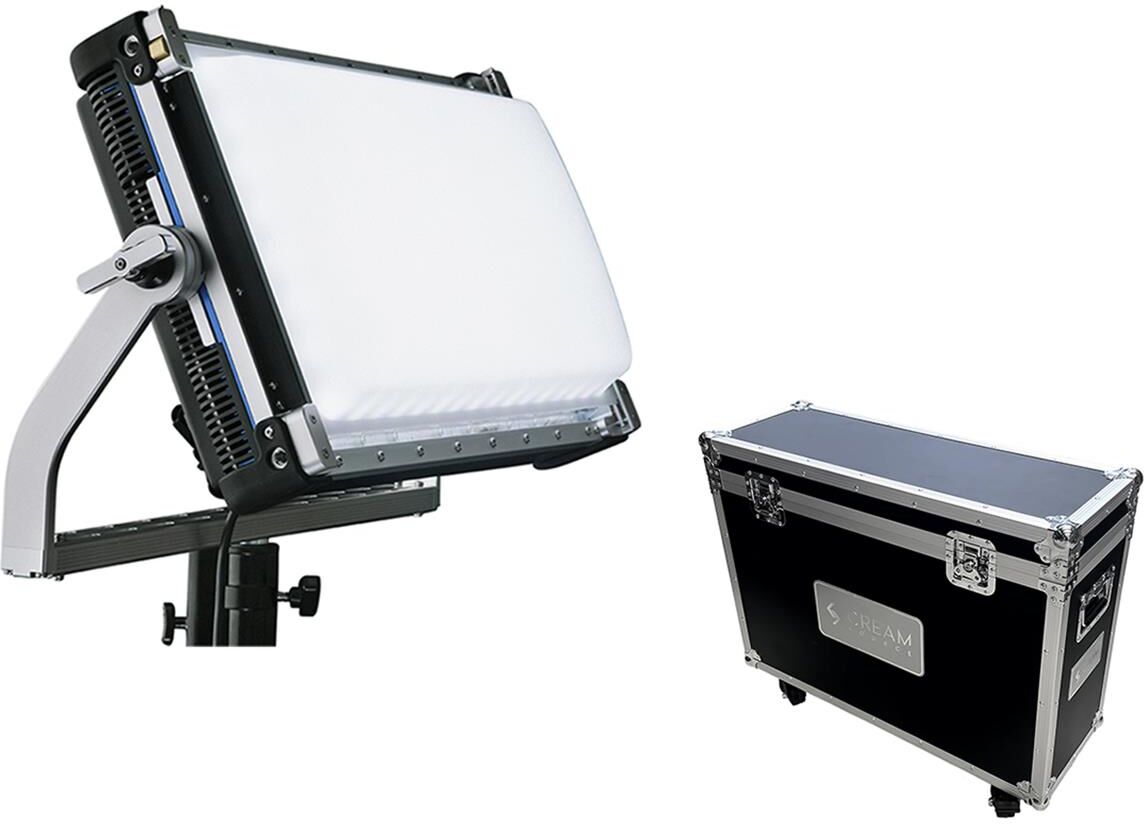 Creamsource Vortex8 Soft 2x1 RRGBBW 650W LED Light with Yoke, Dome and Hard Case