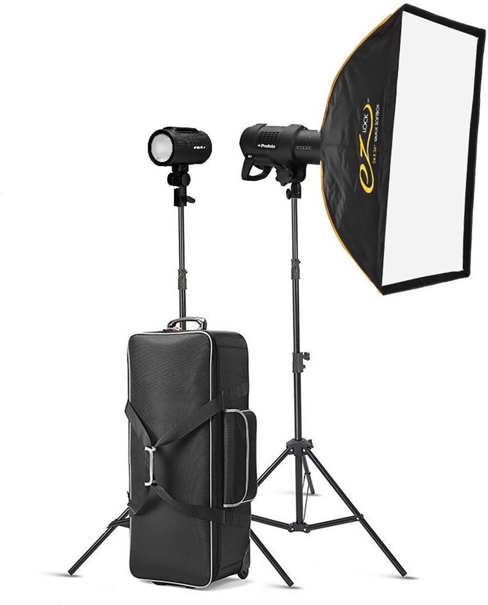 Profoto D2 500Ws AirTTL Monolight with Flash, Case, Stand, Softbox